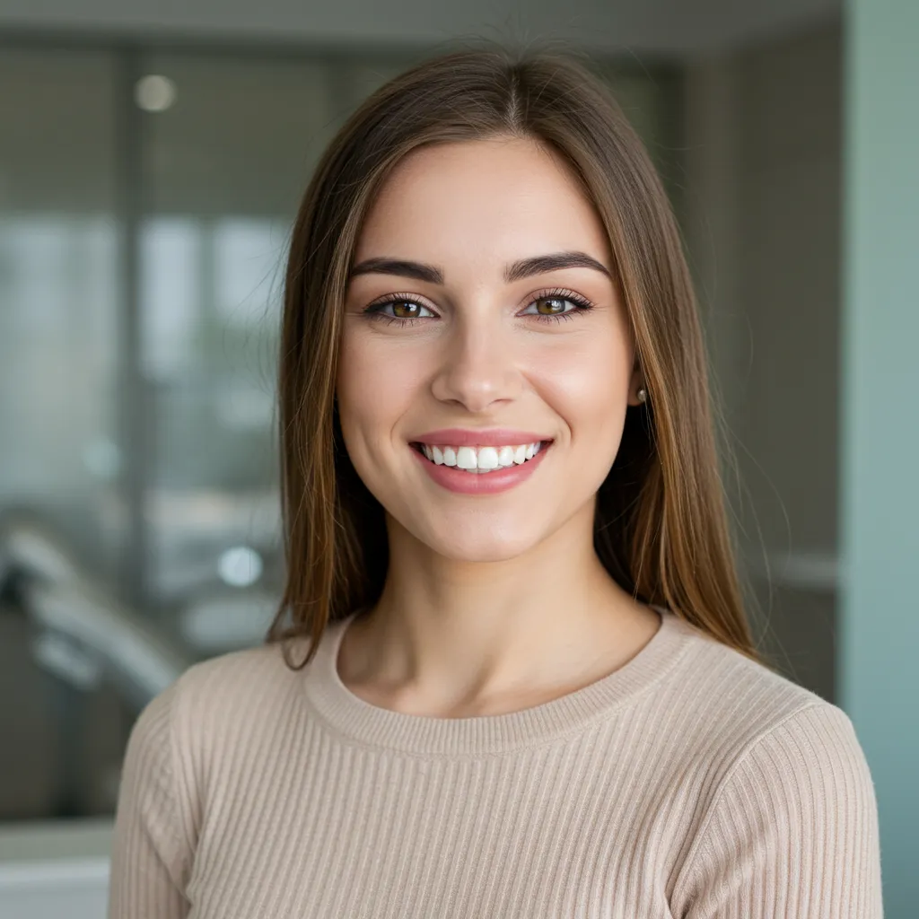 Natural-looking porcelain veneer results